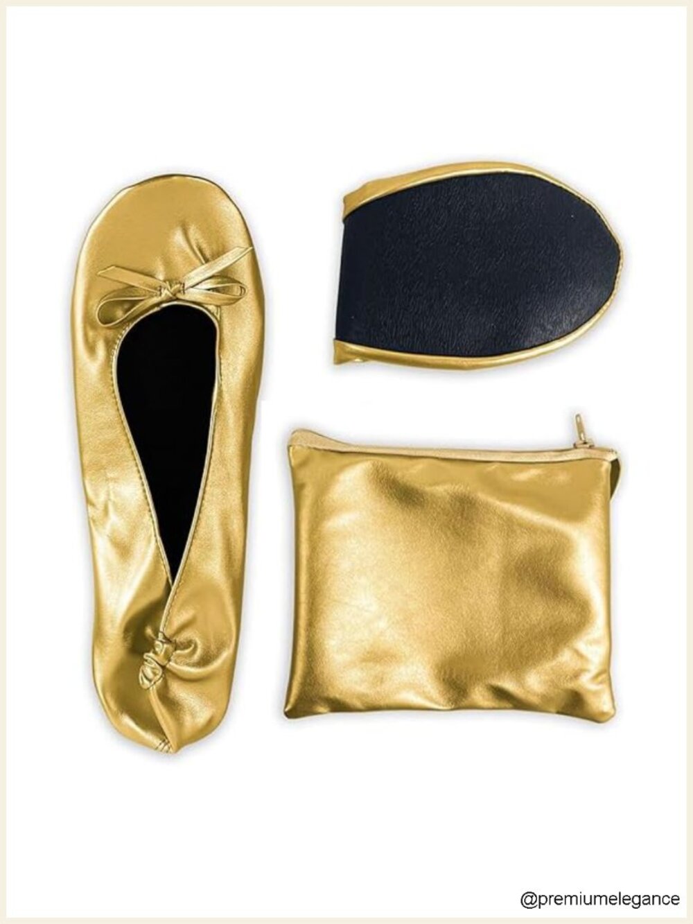 Foldable Ballet Flats Women's Dance Shoes Non-Slip Wedding Travel